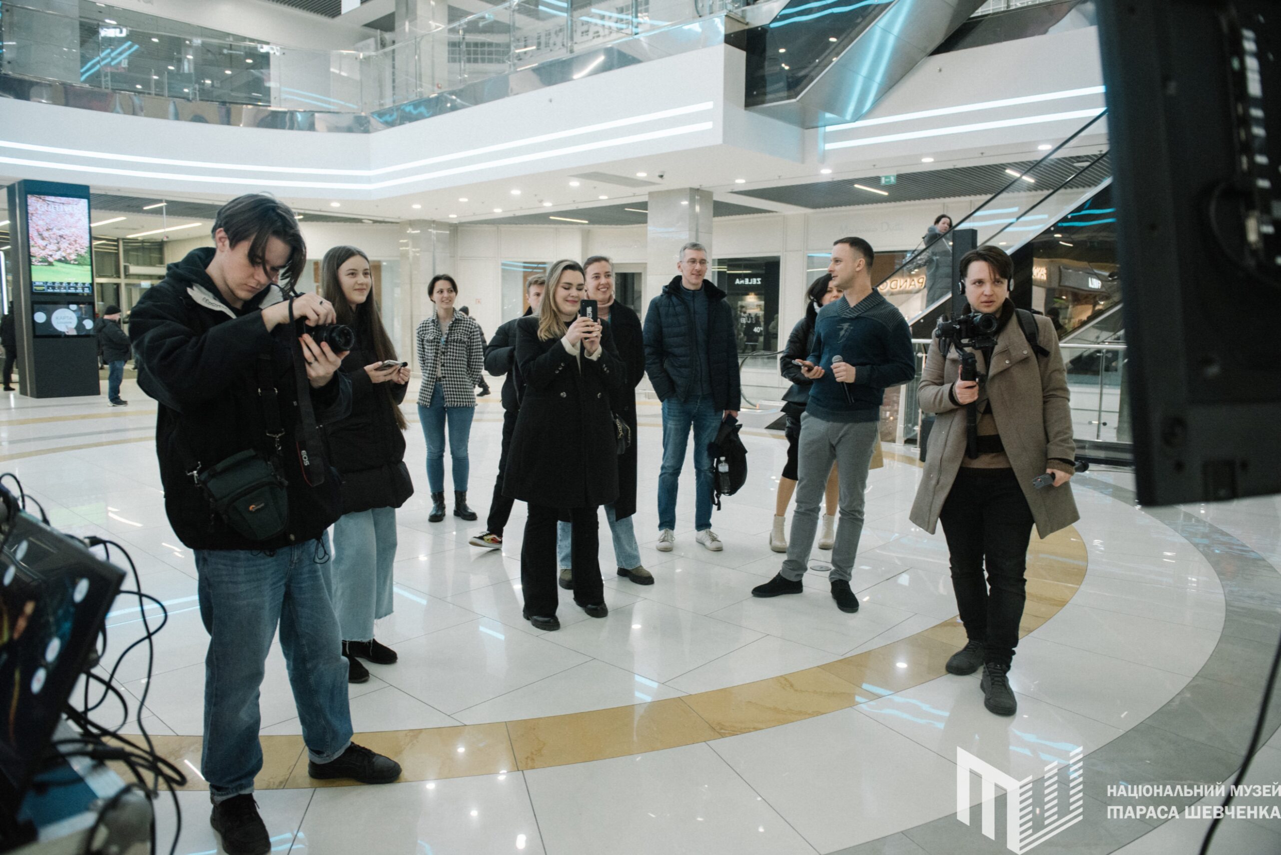press conference with 3D digital resurrection of taras shevchenko