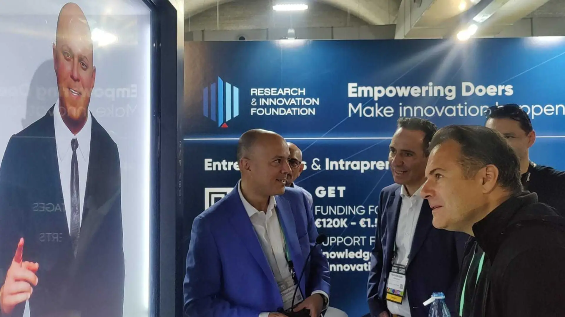 nicodemos damianou cyprus at the rif booth digital interaction reflect festival